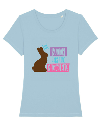 The Bunny has the Chocolate Sky Blue