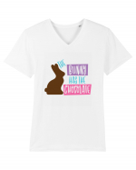 The Bunny has the Chocolate Tricou mânecă scurtă guler V Bărbat Presenter