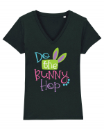 Do the Bunny Hop Tricou mânecă scurtă guler V Damă Evoker