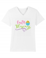 Easter Blessings Tricou mânecă scurtă guler V Bărbat Presenter