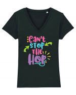 Can't Stop the Hop Tricou mânecă scurtă guler V Damă Evoker