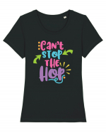 Can't Stop the Hop Tricou mânecă scurtă guler larg fitted Damă Expresser