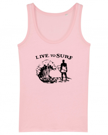 Live to Surf Cotton Pink