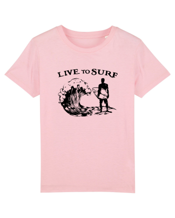 Live to Surf Cotton Pink