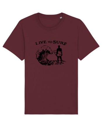 Live to Surf Burgundy