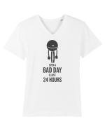 bad day anyone? Tricou mânecă scurtă guler V Bărbat Presenter
