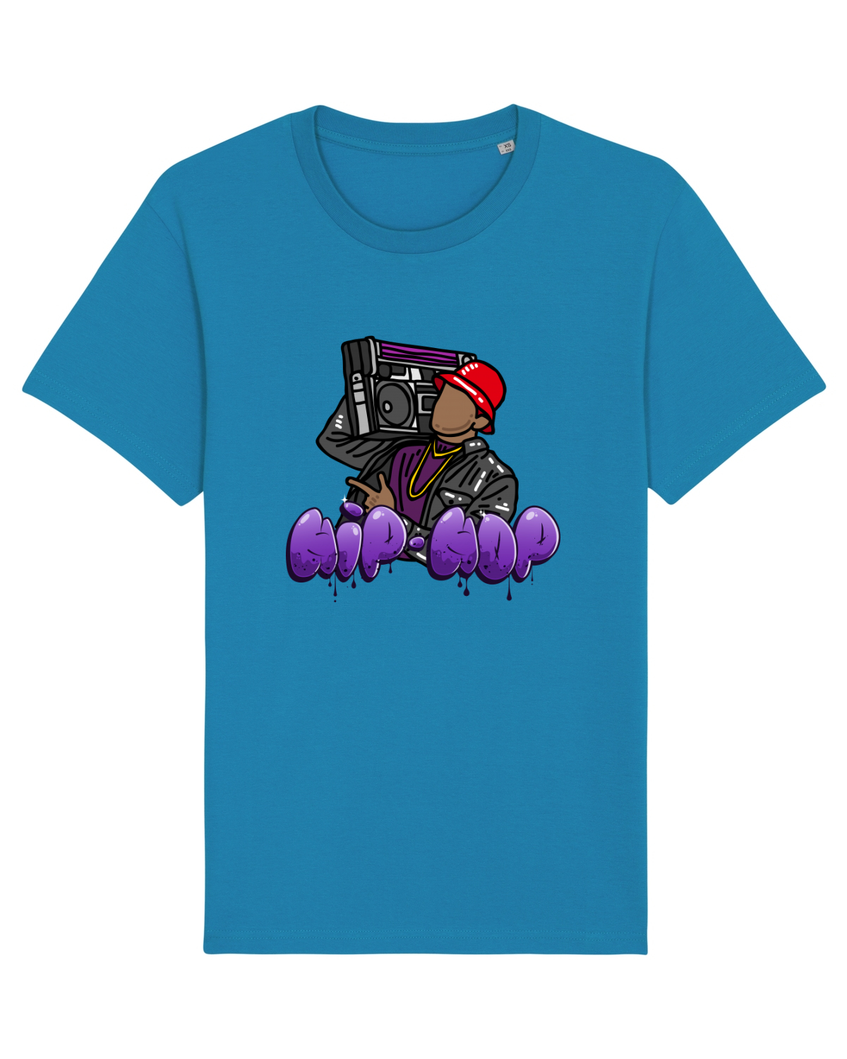 Tricou mânecă scurtă Unisex Rocker Azur