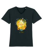 Light Bulb Tricou mânecă scurtă guler V Bărbat Presenter