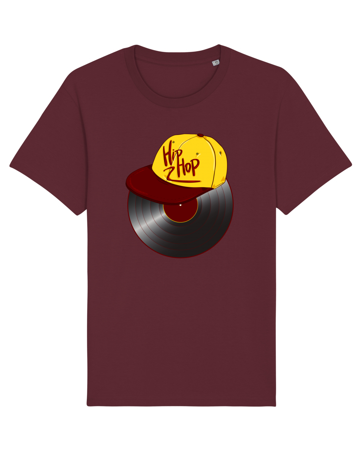 Tricou mânecă scurtă Unisex Rocker Burgundy