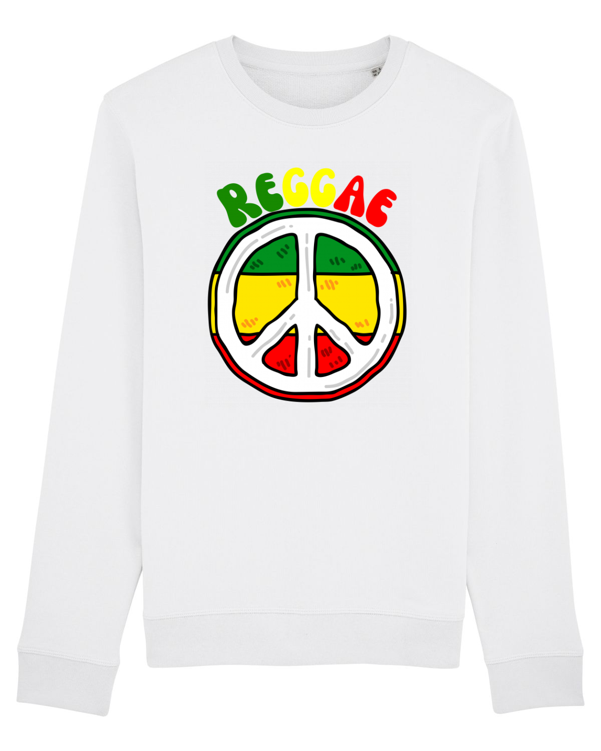 Bluză mânecă lungă Unisex Rise White