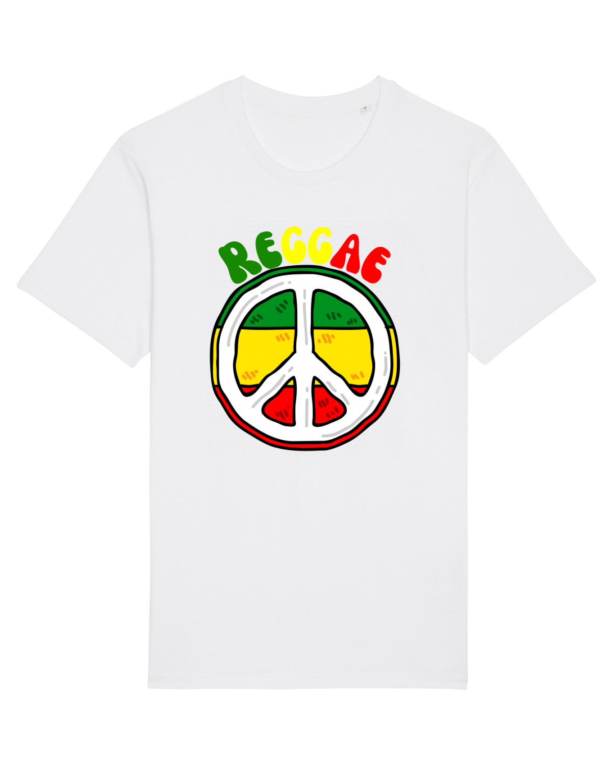 Tricou mânecă scurtă Unisex Rocker White
