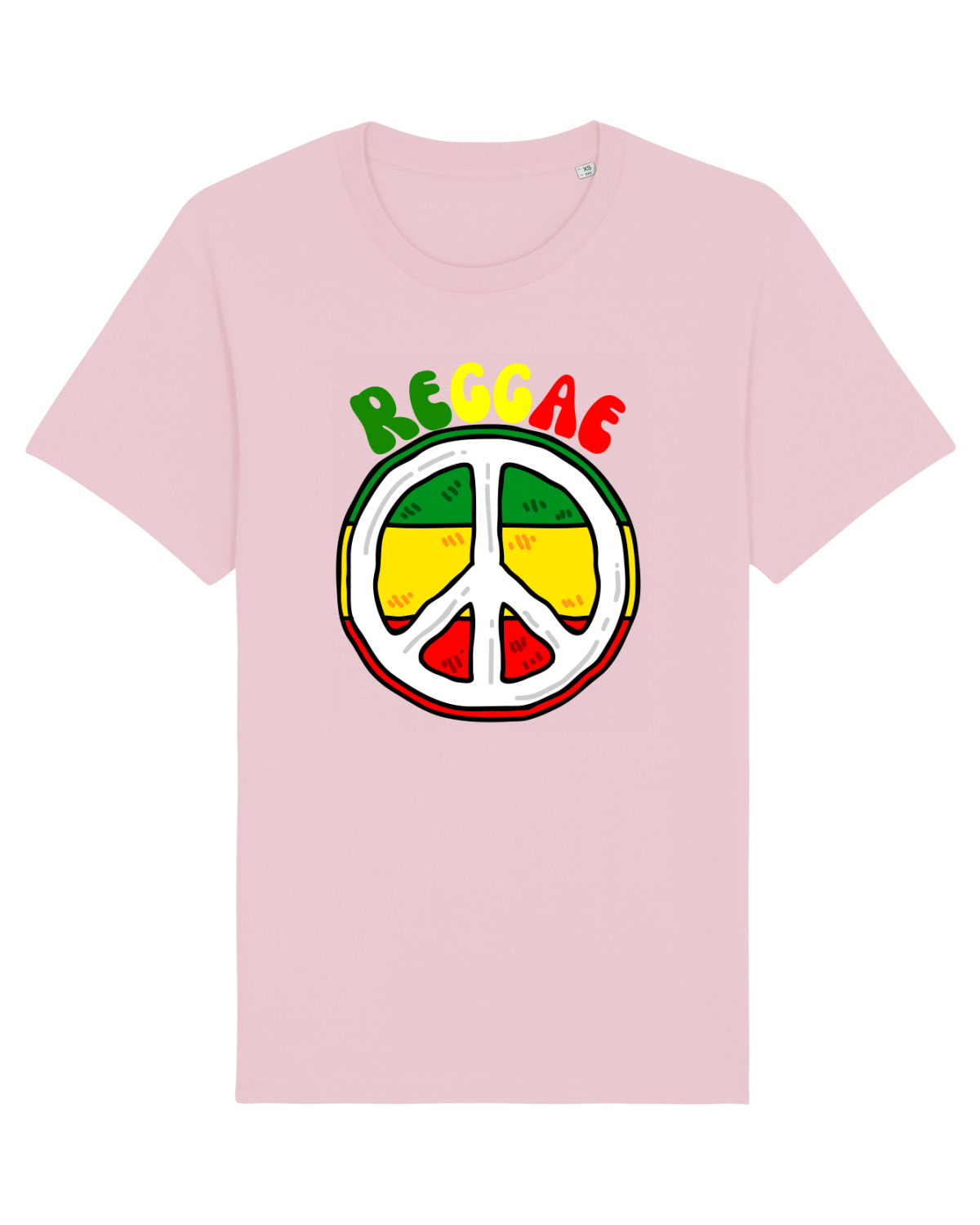 Tricou mânecă scurtă Unisex Rocker Cotton Pink