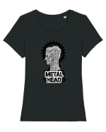 Metal Head Tricou mânecă scurtă guler larg fitted Damă Expresser