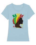 Reggae Music lover Tricou mânecă scurtă guler larg fitted Damă Expresser