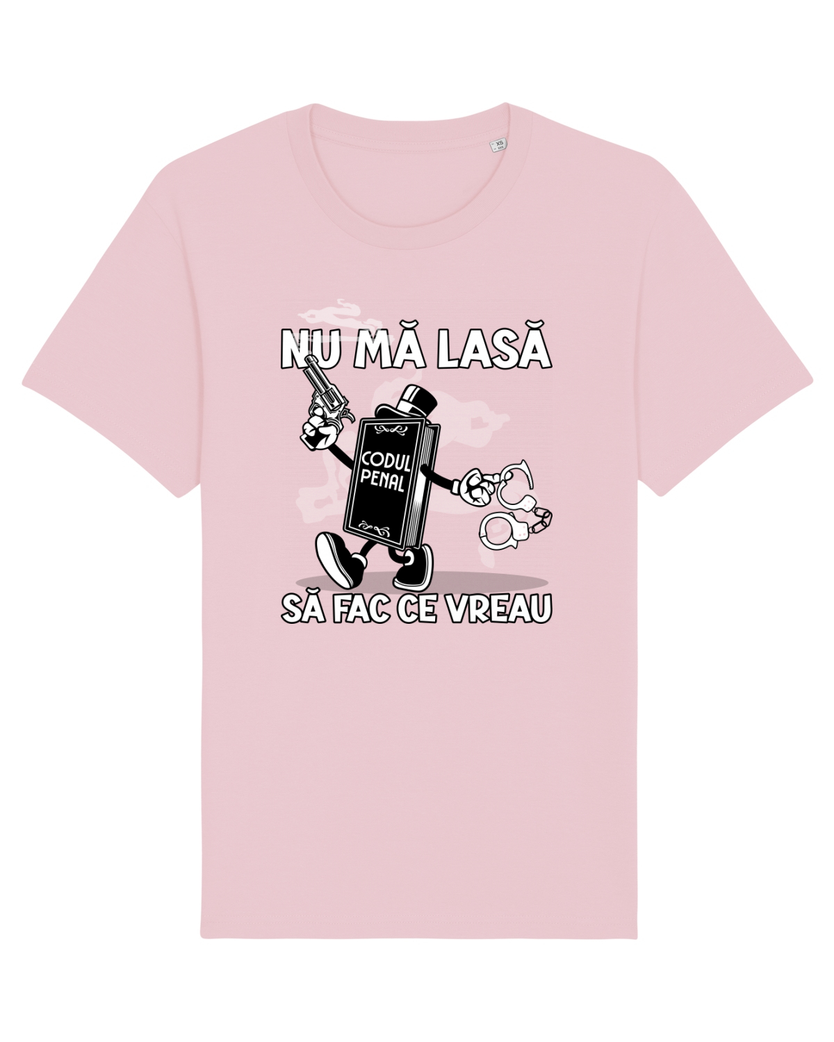 Tricou mânecă scurtă Unisex Rocker Cotton Pink