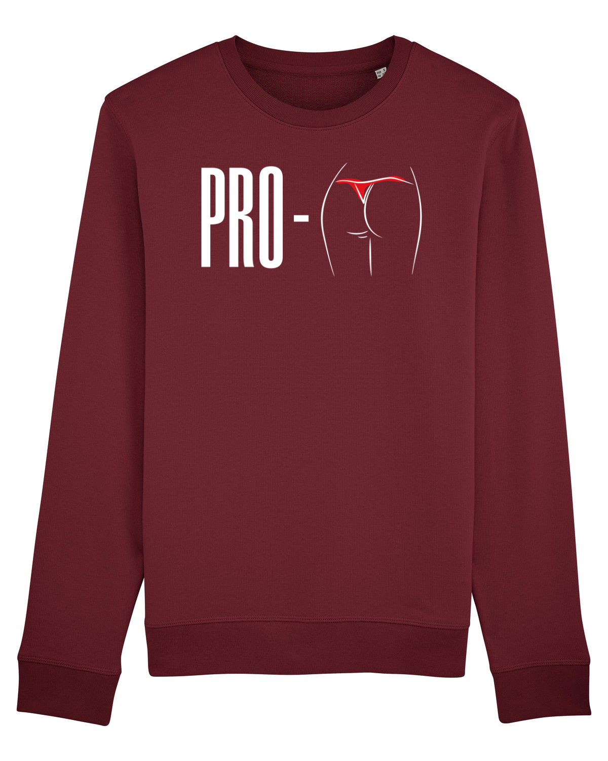 Bluză mânecă lungă Unisex Rise Burgundy