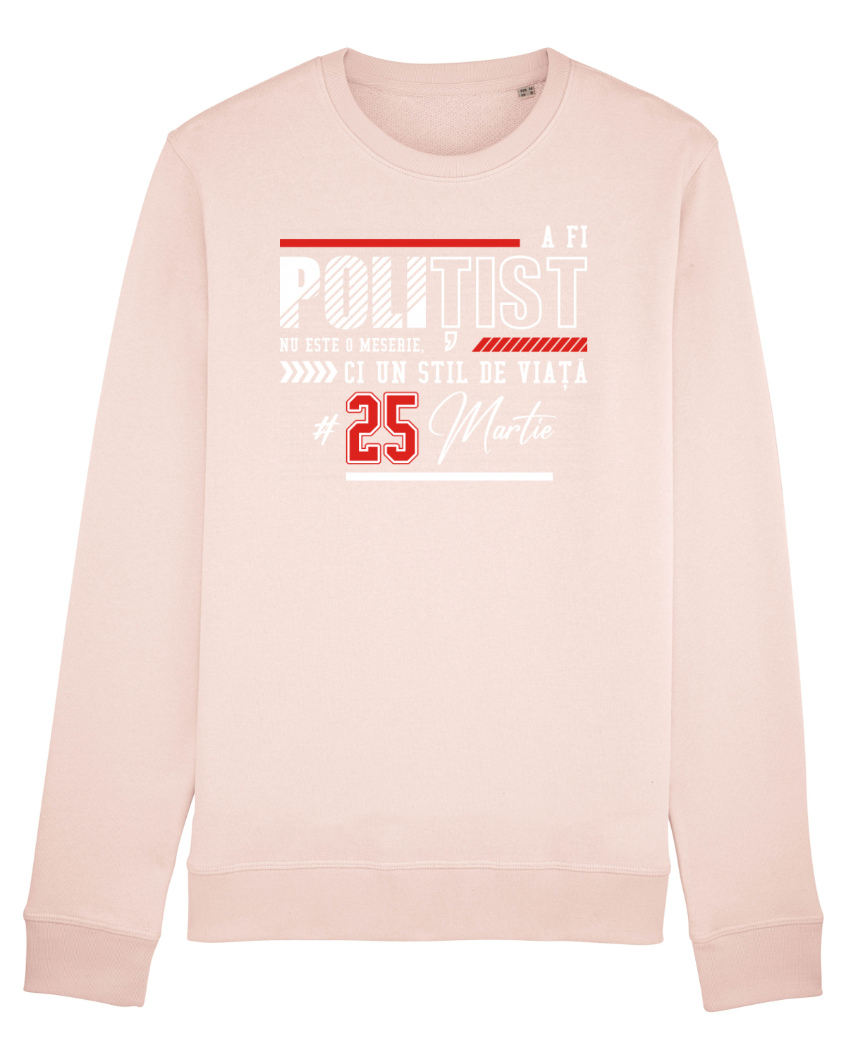 Bluză mânecă lungă Unisex Rise Candy Pink