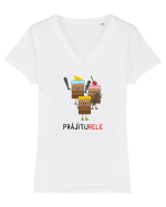 prăjituRELE Tricou mânecă scurtă guler V Damă Evoker