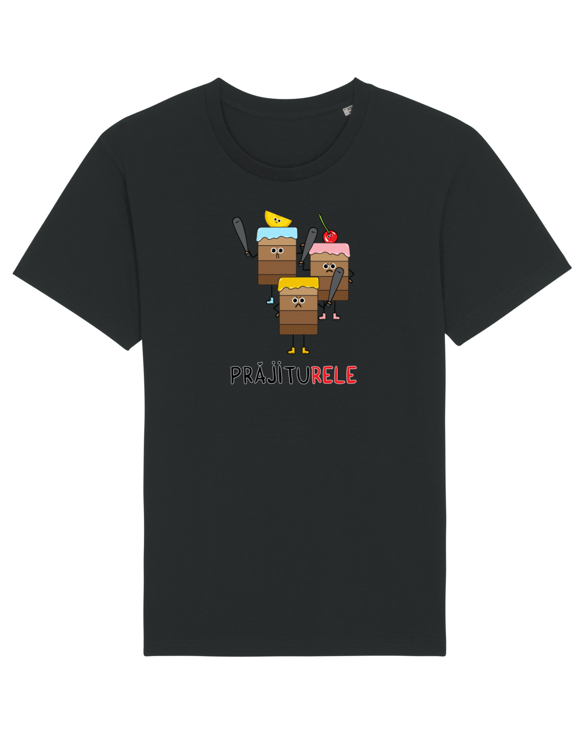 Tricou mânecă scurtă Unisex Rocker Black