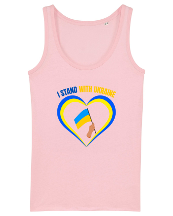 I Stand With Ukraine Cotton Pink