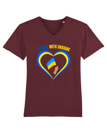 I Stand With Ukraine Burgundy