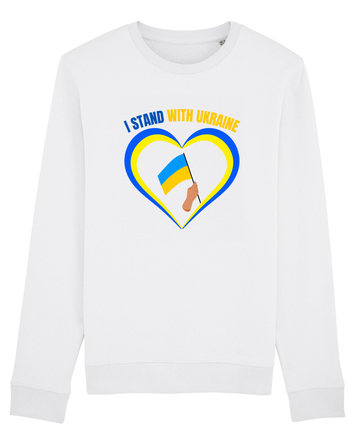 Bluză mânecă lungă Unisex Rise White