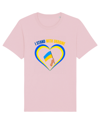 I Stand With Ukraine Cotton Pink