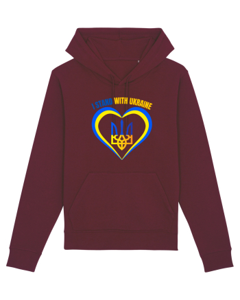 I Stand With Ukraine Burgundy