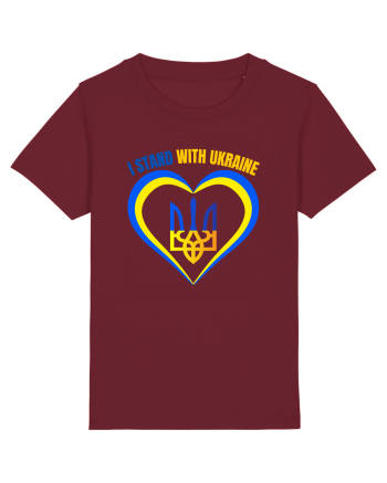I Stand With Ukraine Burgundy