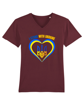 I Stand With Ukraine Burgundy