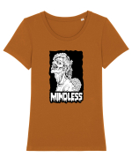 Mindless Tricou mânecă scurtă guler larg fitted Damă Expresser