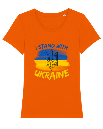 I Stand With Ukraine Bright Orange