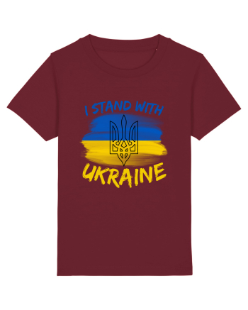 I Stand With Ukraine Burgundy