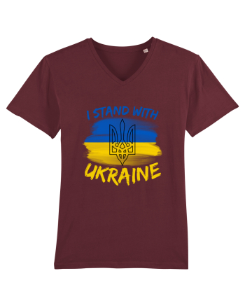 I Stand With Ukraine Burgundy