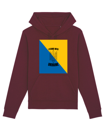 I Stand With Ukraine Burgundy