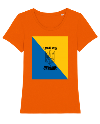 I Stand With Ukraine Bright Orange