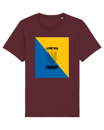 I Stand With Ukraine Burgundy