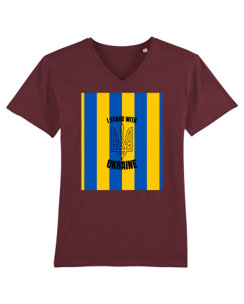 I Stand With Ukraine Burgundy