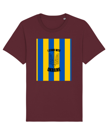 I Stand With Ukraine Burgundy