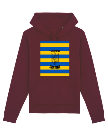 I Stand With Ukraine Burgundy