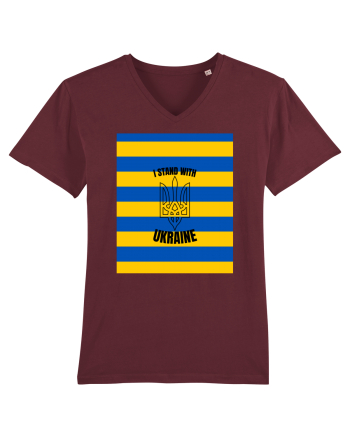 I Stand With Ukraine Burgundy