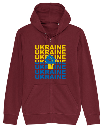 I Stand With Ukraine Burgundy