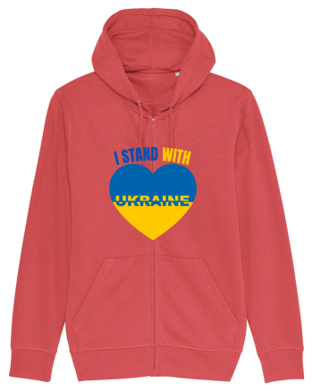 I Stand With Ukraine Carmine Red