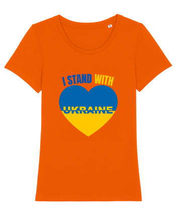 I Stand With Ukraine Bright Orange