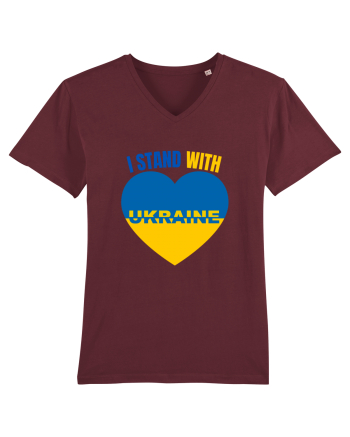 I Stand With Ukraine Burgundy