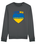 I Stand With Ukraine Bluză mânecă lungă Unisex Rise