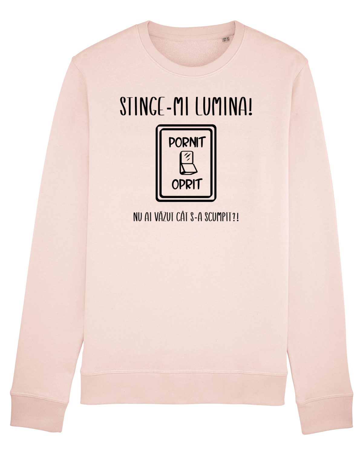 Bluză mânecă lungă Unisex Rise Candy Pink