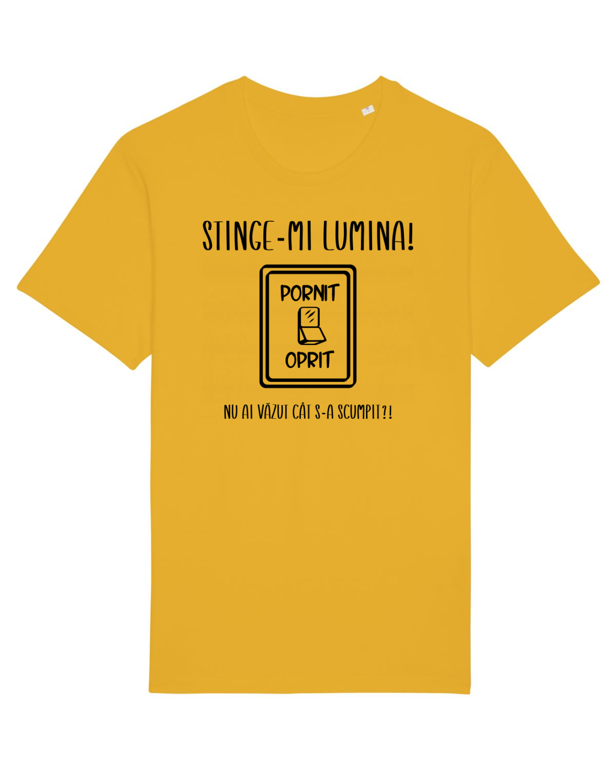 Tricou mânecă scurtă Unisex Rocker Spectra Yellow