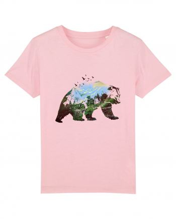 Bear landscape Cotton Pink