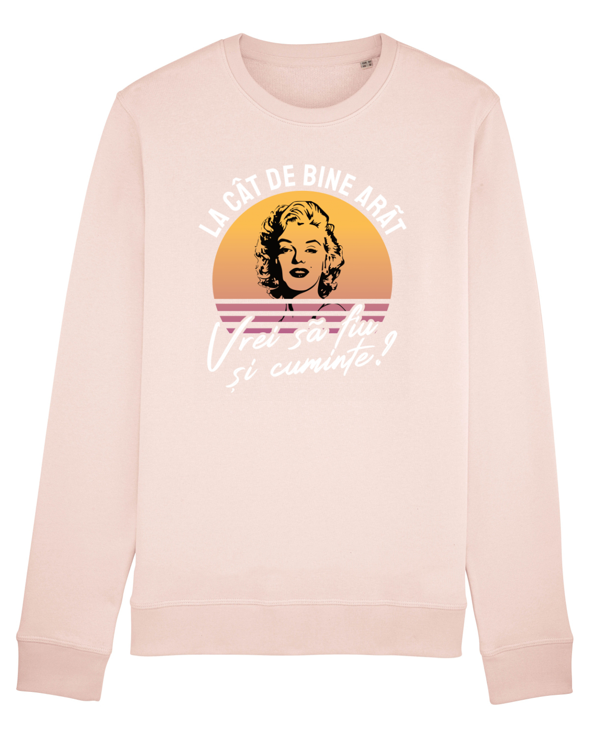 Bluză mânecă lungă Unisex Rise Candy Pink